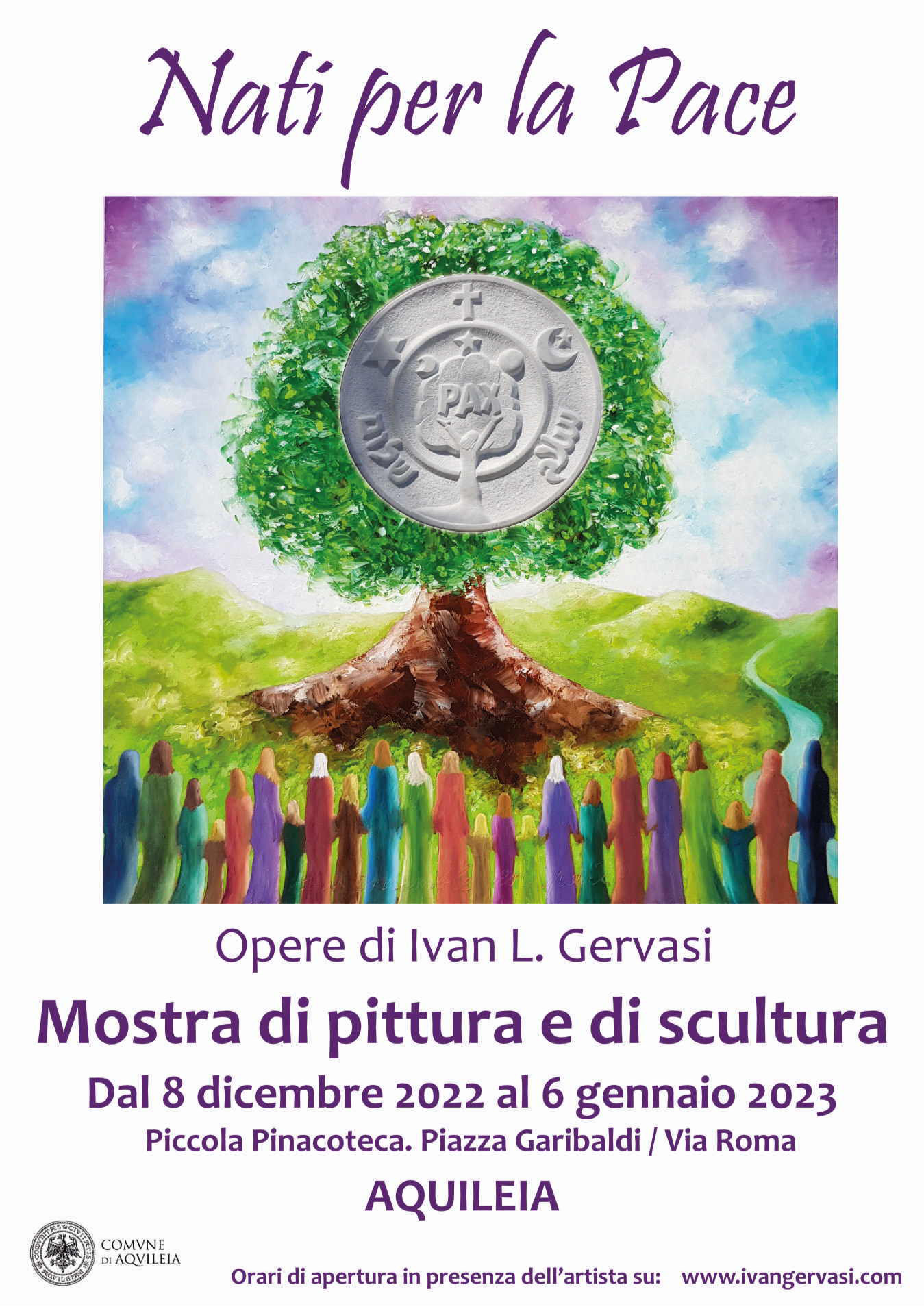 Nati per la Pace, mostra ad Aquileia dal 8 dicembre 2022 al 6 gennaio 2023